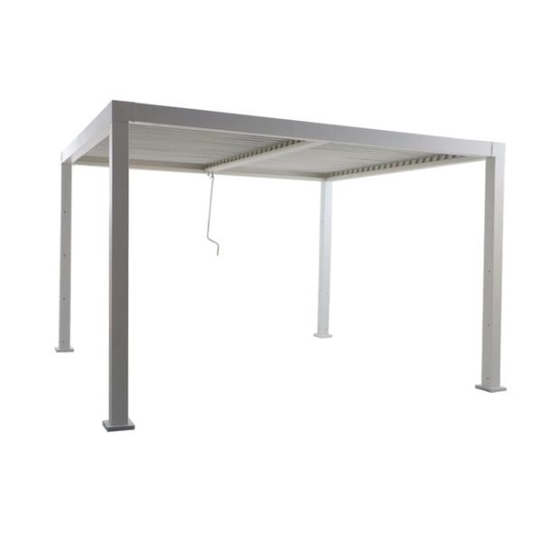 Pérgola bioclimática alumínio 3,13x3,58m branco Naterial Clima