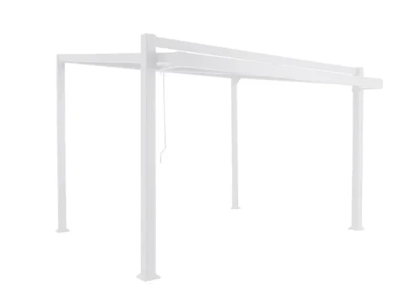 Pérgola bioclima com lâminas ajustáveis 319x380 cm branco Naterial Odyssea