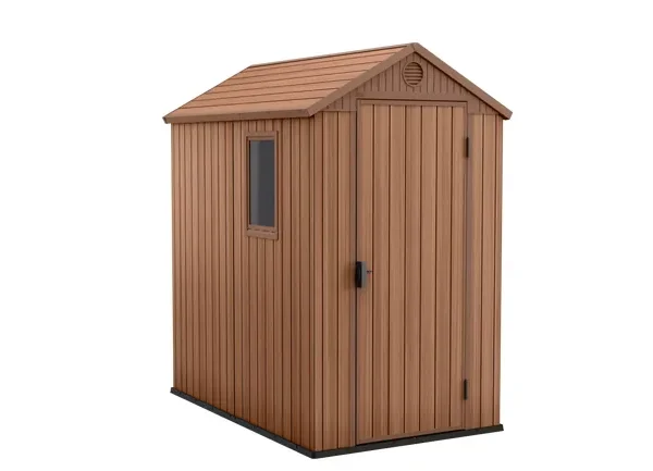 Abrigo de resina 125,8x205X184,5 2,2 M² castanho Keter Darwin